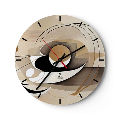 Horloge murale - Pendule murale - Composition : l'essence des choses - 30x30 cm