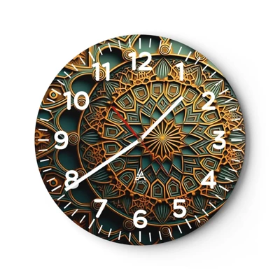 Horloge murale - Pendule murale - Dans une ambiance arabe - 30x30 cm