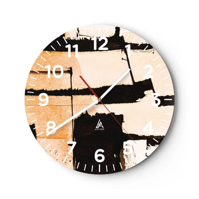 Horloge murale - Pendule murale - De l’ordre malgré tout - 40x40 cm