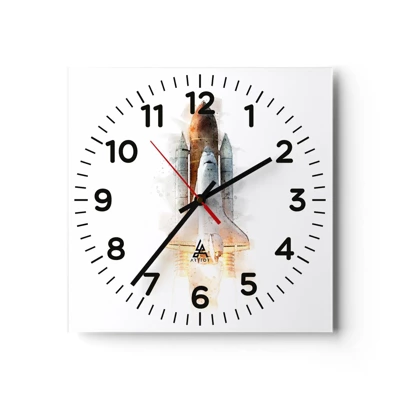 Horloge murale - Pendule murale - Des explorateurs pour commencer - 40x40 cm