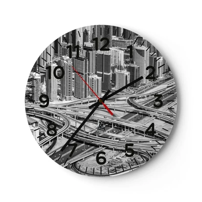 Horloge murale - Pendule murale - Dubaï - la ville impossible - 40x40 cm