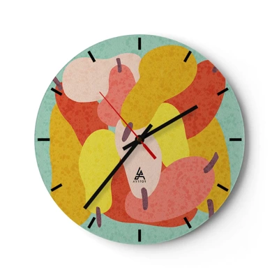 Horloge murale - Pendule murale - Essayez le soleil d'été - 30x30 cm