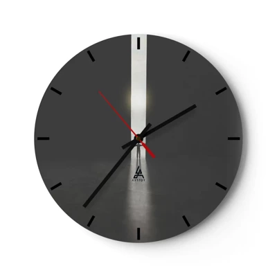 Horloge murale - Pendule murale - Étape vers un avenir radieux - 30x30 cm