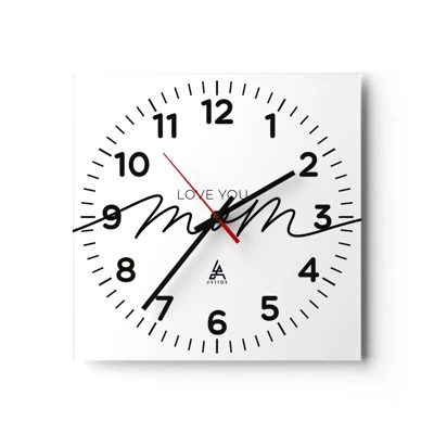 Horloge murale - Pendule murale - Grand chamboulement - 40x40 cm