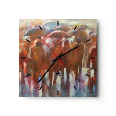 Horloge murale - Pendule murale - Identiques sous la pluie et dans le brouillard - 30x30 cm