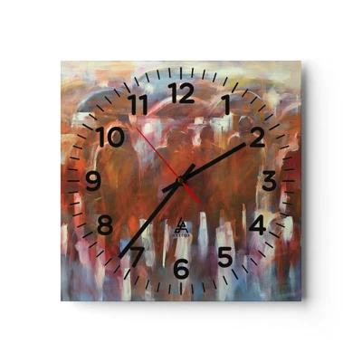 Horloge murale - Pendule murale - Identiques sous la pluie et dans le brouillard - 40x40 cm