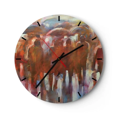 Horloge murale - Pendule murale - Identiques sous la pluie et dans le brouillard - 40x40 cm