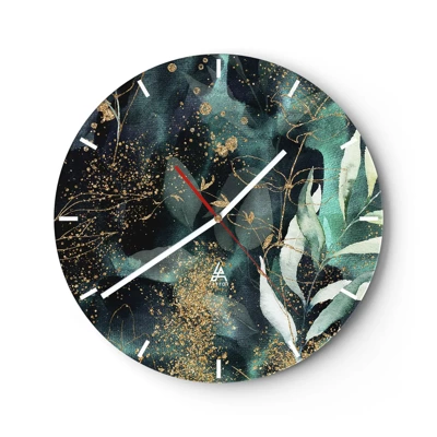 Horloge murale - Pendule murale - Jardin magique - 30x30 cm