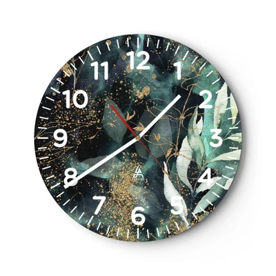 Horloge murale - Pendule murale - Jardin magique - 30x30 cm