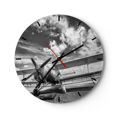 Horloge murale - Pendule murale - Je suis impatient! - 30x30 cm