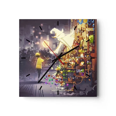 Horloge murale - Pendule murale - La magie existe - 40x40 cm