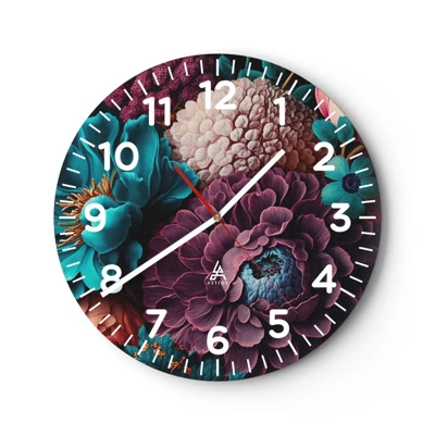 Horloge murale - Pendule murale - La nature en abondance - 40x40 cm
