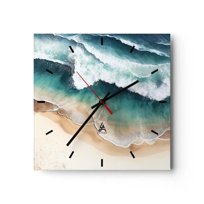 Horloge murale - Pendule murale - La rencontre éternelle - 40x40 cm