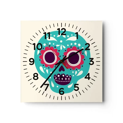 Horloge murale - Pendule murale - La vie – du plaisir jusqu'à la mort - 30x30 cm