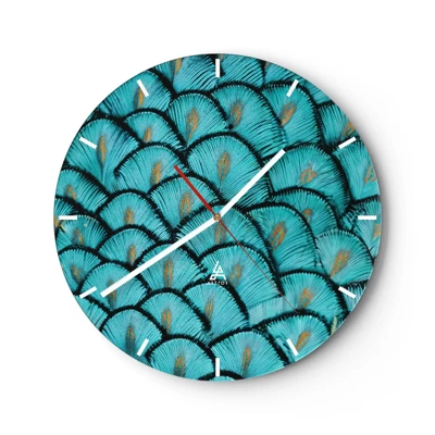 Horloge murale - Pendule murale - Le grand gala des plumes - 30x30 cm