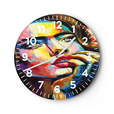 Horloge murale - Pendule murale - Les rêves volent dans le ciel comme des oiseaux - 30x30 cm