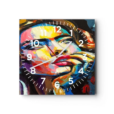 Horloge murale - Pendule murale - Les rêves volent dans le ciel comme des oiseaux - 40x40 cm