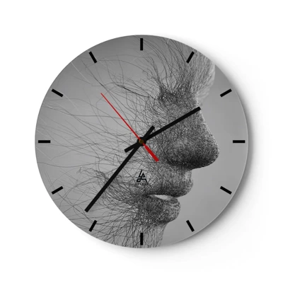 Horloge murale - Pendule murale - L'esprit du vent - 30x30 cm