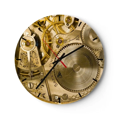 Horloge murale - Pendule murale - Marcher avec son temps - 30x30 cm