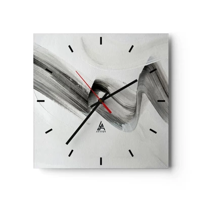 Horloge murale - Pendule murale - Mine de rien pour s'amuser - 40x40 cm