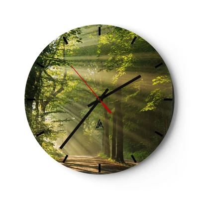 Horloge murale - Pendule murale - Moment de forêt - 40x40 cm