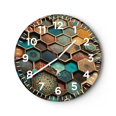 Horloge murale - Pendule murale - Ornements arabes – variation - 30x30 cm