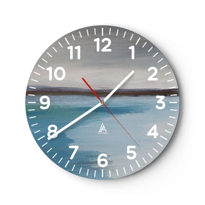 Horloge murale - Pendule murale - Paysage horizontal - 40x40 cm