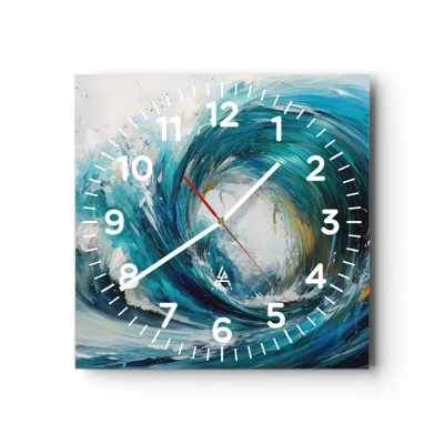 Horloge murale - Pendule murale - Portail maritime - 30x30 cm