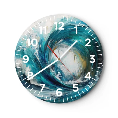 Horloge murale - Pendule murale - Portail maritime - 30x30 cm