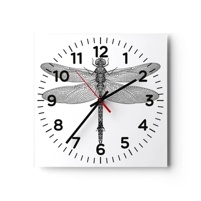 Horloge murale - Pendule murale - Précision de la nature - 30x30 cm