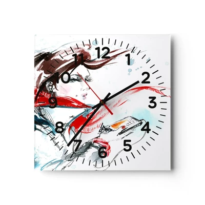 Horloge murale - Pendule murale - Quelque chose se passe en moi - 40x40 cm