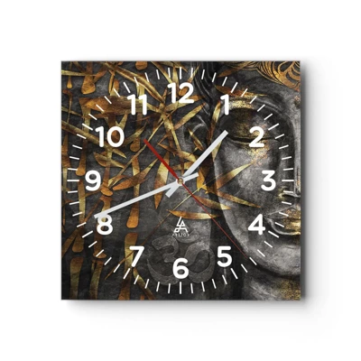 Horloge murale - Pendule murale - Ressentir le calme - 30x30 cm