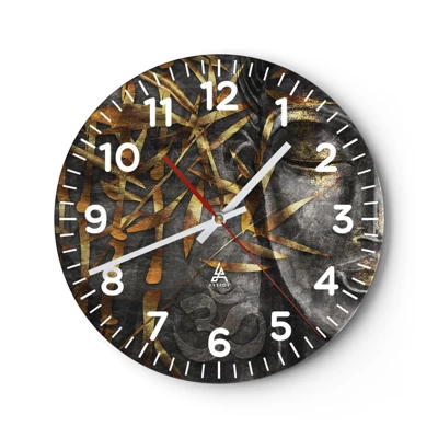 Horloge murale - Pendule murale - Ressentir le calme - 30x30 cm