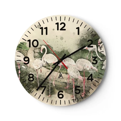 Horloge murale - Pendule murale - Rêve exotique - 40x40 cm