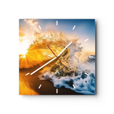 Horloge murale - Pendule murale - S'amuser dans le sable - 40x40 cm