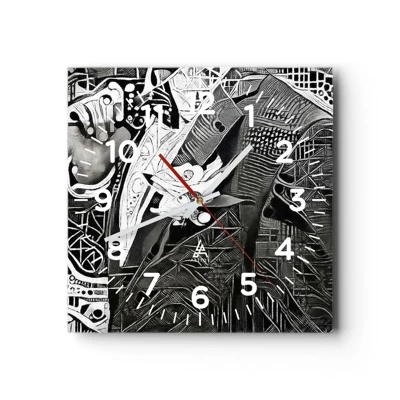 Horloge murale - Pendule murale - Seulement en apparence un homme froid - 30x30 cm