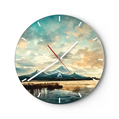 Horloge murale - Pendule murale - Sous la protection du ciel - 40x40 cm