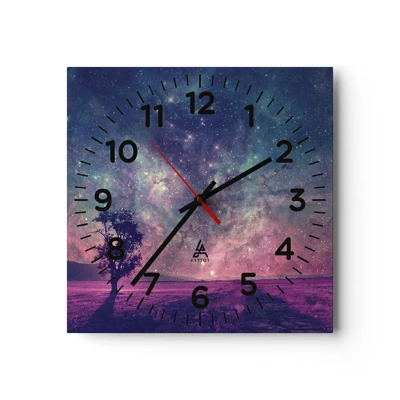 Horloge murale - Pendule murale - Sous un ciel magique - 40x40 cm