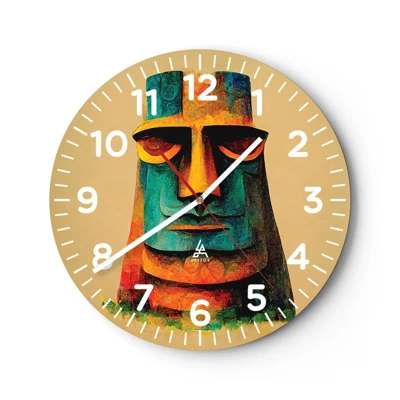Horloge murale - Pendule murale - Statuesque et sympathique - 30x30 cm