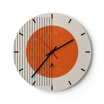 Horloge murale - Pendule murale - Toujours le soleil - 40x40 cm