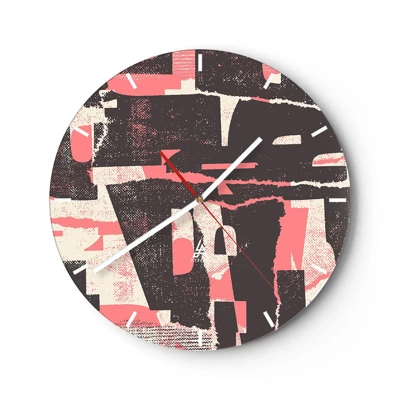 Horloge murale - Pendule murale - Tout ce tapage - 40x40 cm