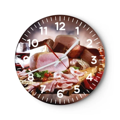 Horloge murale - Pendule murale - Un rêve culinaire avec une carafe - 40x40 cm