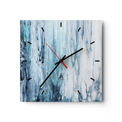 Horloge murale - Pendule murale - Une glace bleue - 40x40 cm