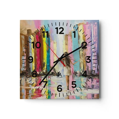 Horloge murale - Pendule murale - Viens avec moi - 30x30 cm