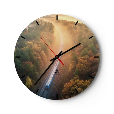 Horloge murale - Pendule murale - Voyage printannier - 30x30 cm