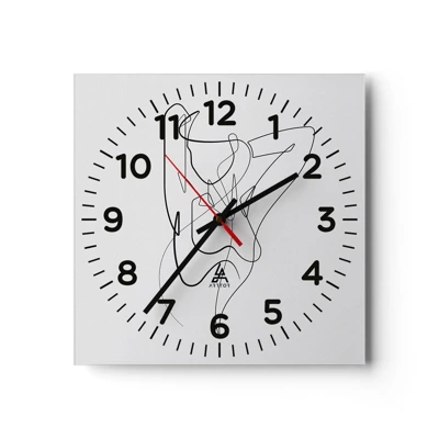 Horloge murale - Pendule murale - Vraiment, tu es comme ça... - 30x30 cm