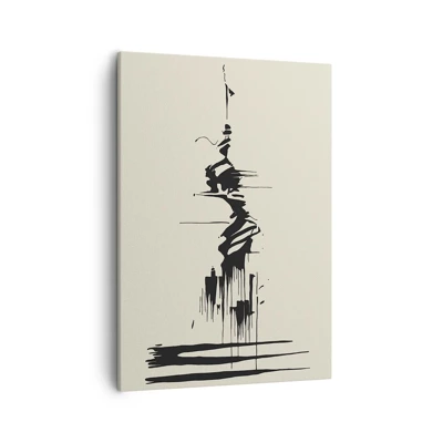 Impression sur toile - Image sur toile - Abstraction hâtive - 50x70 cm