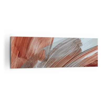 Impression sur toile - Image sur toile - Abstraction venteuse et automnale - 160x50 cm