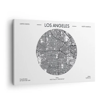 Impression sur toile - Image sur toile - Anatomie de Los Angeles - 70x50 cm