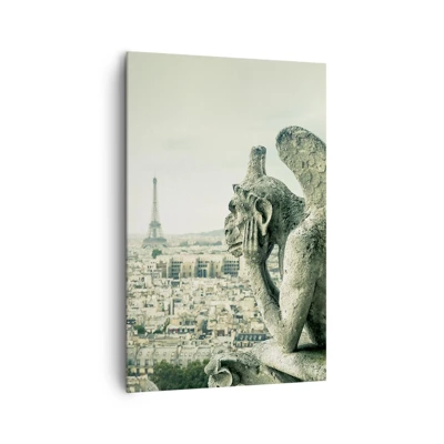 Impression sur toile - Image sur toile - Bavardage parisien - 80x120 cm